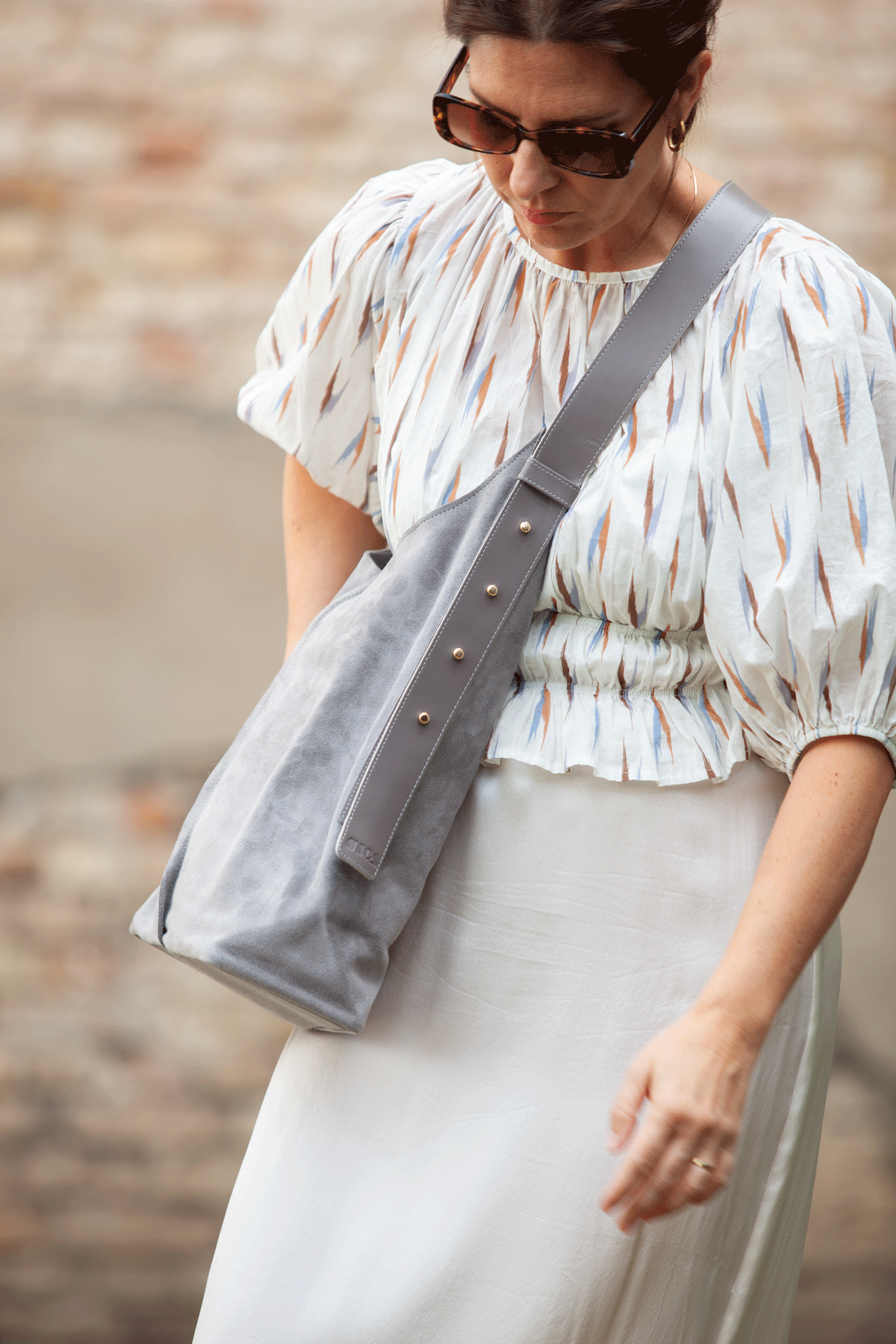 CARLA CROSS Crossbody Bag Seagull Grey