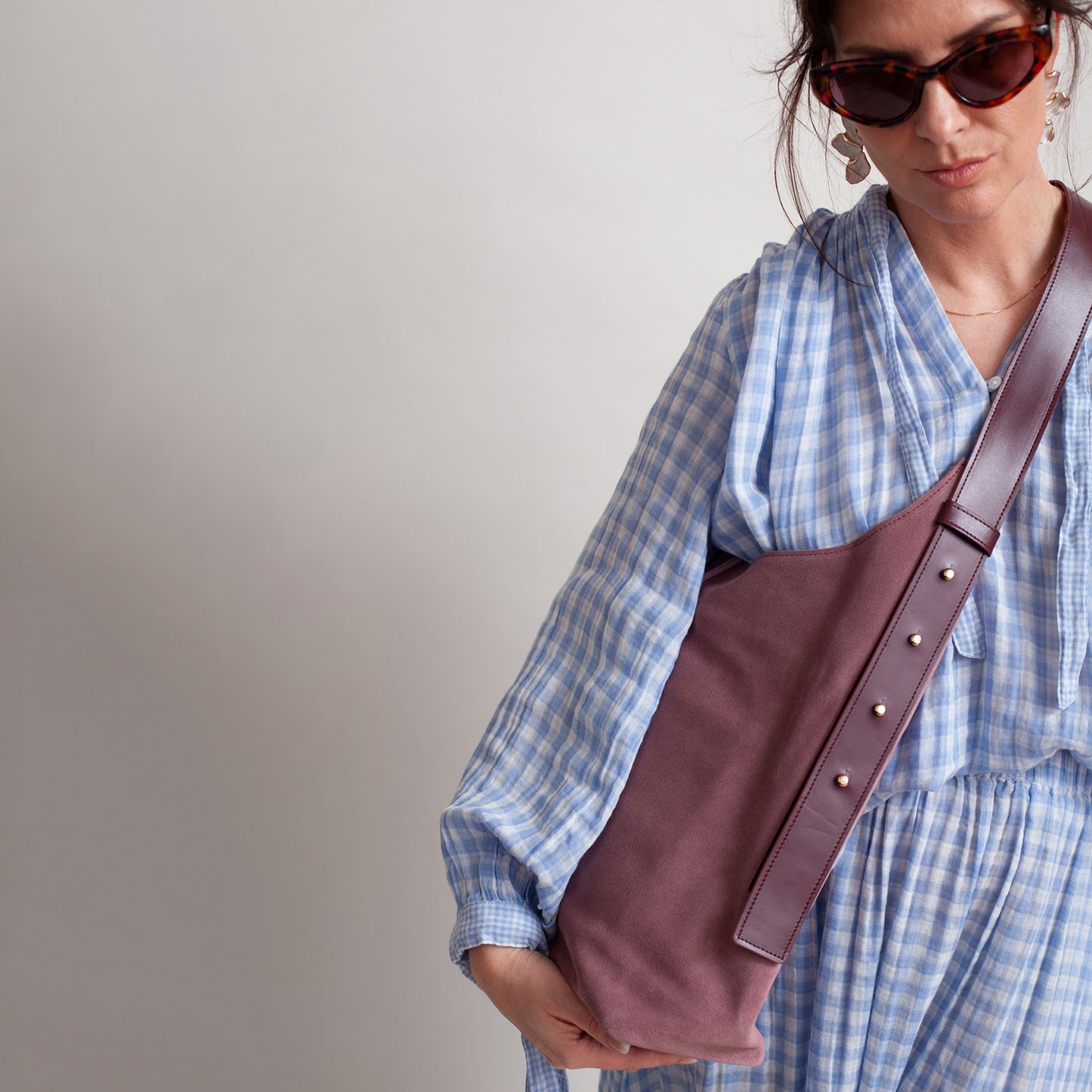 CARLA CROSS Crossbody Bag Brownrose